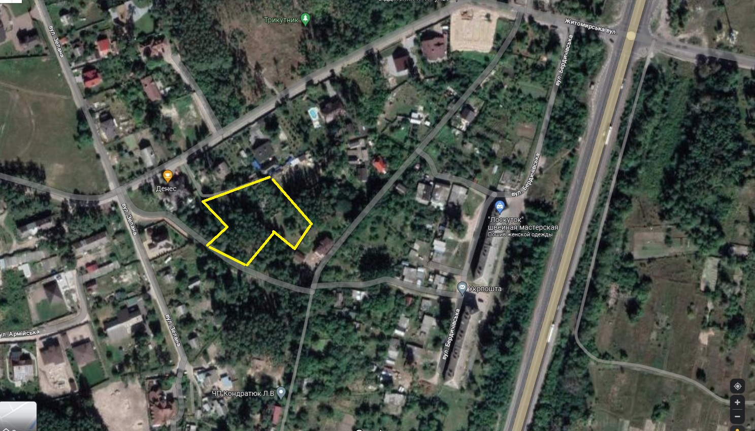 Ділянка під будівництво житлового будинку